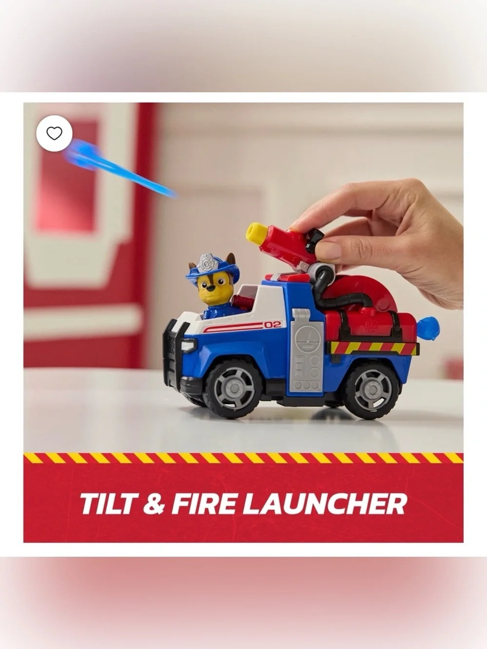 PAW Patrol Fire Rescue: Chase Rescue Fire Cruiser with Figure, Launcher & Access